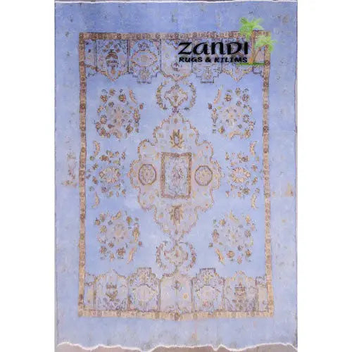 One Of The Kind Hand Knotted Persian Modern Rug 12'1"X9' zandirugs